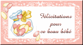 Gif animé félicitations pour un bébé